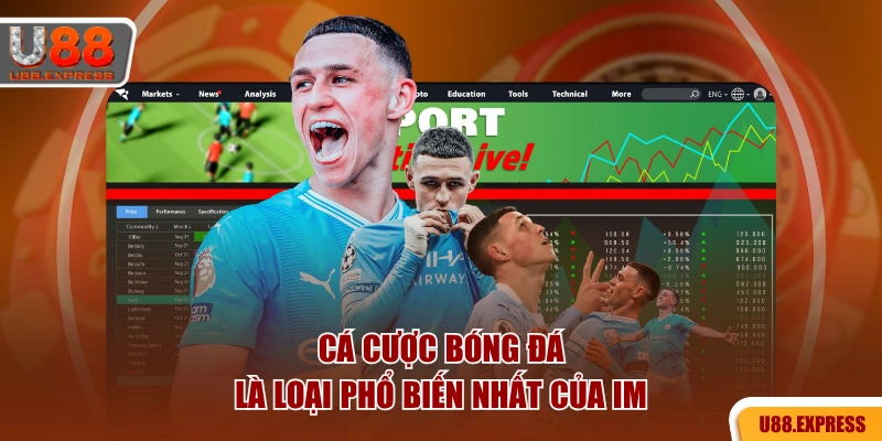 Cá cược bóng đá là loại phổ biến nhất của IM