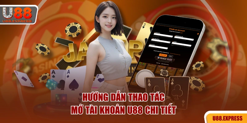 Hướng dẫn thao tác mở tài khoản U88 chi tiết