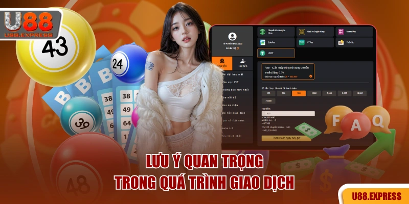 Lưu ý quan trọng trong quá trình giao dịch