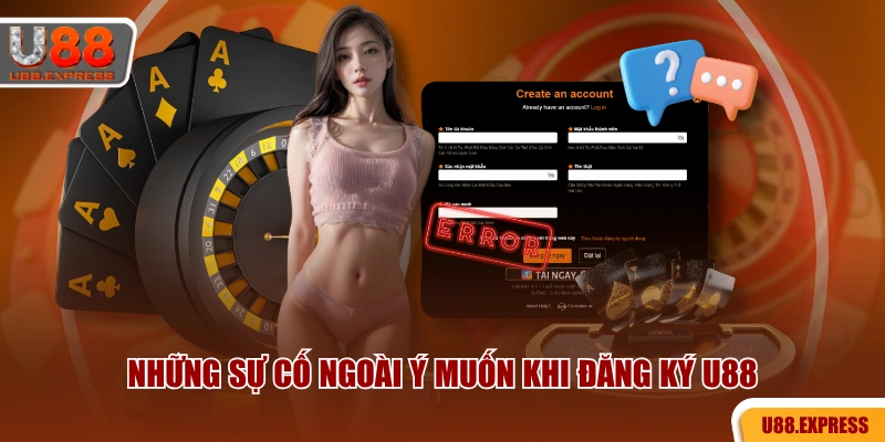 Những sự cố ngoài ý muốn khi đăng ký U88