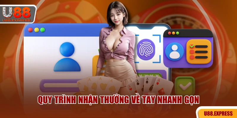 Quy trình nhận thưởng về tay nhanh gọn